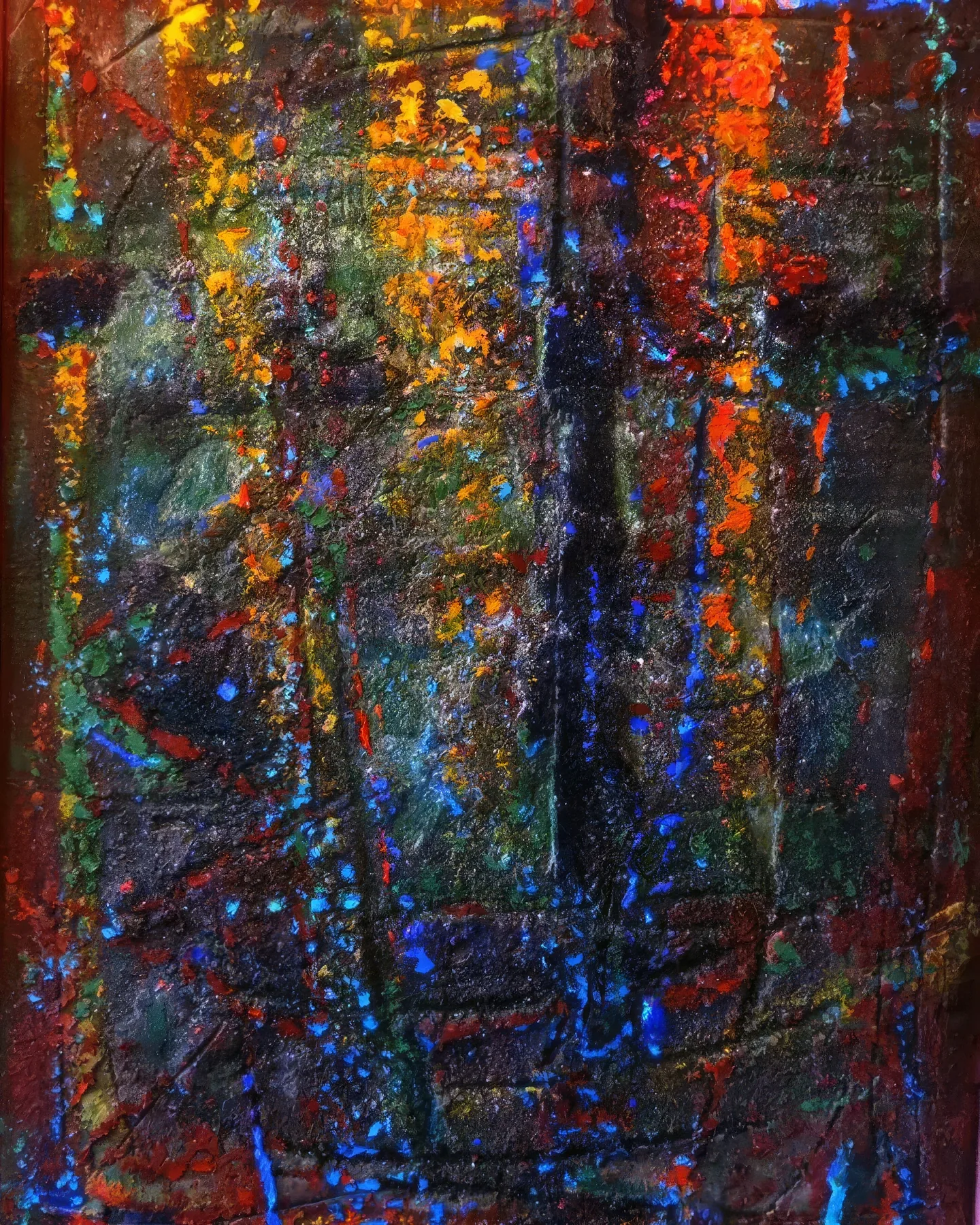 “Rupestre”, a painting by Andrés Bestard Maggio.
